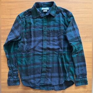 American Eagle Blue Plaid Shirt